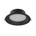 Noxion Downlight LED Hera Moyen Encastré Noir 9W 900lm 80D - 827-830-840 CCT | 146mm - Diamètre 120mm
