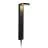 Nordlux Solar Éclairage de jardin Rica Rond Acier Inoxydable Noir 4.5W 400lm - 830 Blanc Chaud | Détecteur de Mouvement et de Lumière