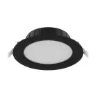 Noxion Downlight LED Hera Plat Noir 21W 2400lm - 827-830-840 CCT | 213mm - Diamètre 195mm