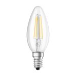 Ledvance Classic LED E14 Kaars Filament Helder 4.2W 470lm - 927 Zeer Warm Wit | Beste Kleurweergave - Dimbaar - Vervangt 40W
