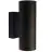 Nordlux Tin Wandlamp Metaal Zwart Up & Down | Geschikt voor 2x GU10