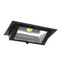 LED Downlight Wallwasher Wally Maxi Zwart 46W 6050lm 70x75D - 830 Warm Wit - 238x145mm