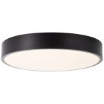 Brilliant Slimline Plafonnier Métal Plastique Noir Blanc 22W 2400lm - 830 Blanc Chaud | 330mm