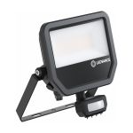 Ledvance Projecteur LED Aluminium Noir 41W 5500lm 100D - 830 Blanc Chaud | IP65 - Détecteur De Mouvement Et De Lumière - Symétrique