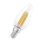 Ledvance Classic LED E14 Bougie Filament Claire 3.4W 470lm - 827 Blanc Très Chaud | Dimmable - Équivalent 40W