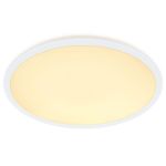 Nordlux Hublot LED Oja 60 38W 827 2700lm Blanc IP20 | Dimmable 3 niveaux - Blanc Très Chaud