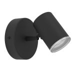 Eglo Plafond Spot Consuma 1 Acier Noir | Convient pour GU10