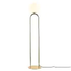 DFTP by Nordlux Shapes Lampadaires Salon Verre et Métal Laiton | Convient pour E27