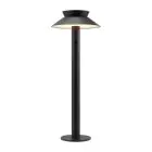 Nordlux Solar Éclairage de jardin Justina Métal Noir 5W 400lm - 830 Blanc Chaud | Détecteur de Mouvement et de Lumière