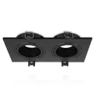 Bright Choice Spot Duo Noir | Diamètre 155x75mm - IP22 - GU10 Fitting