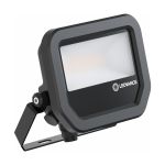 Ledvance LED Floodlight Aluminium Zwart 8W 1100lm 100D - 830 Warm Wit | IP66 - Symmetrisch