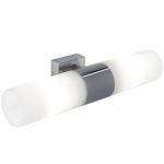 Nordlux Tangens Wandlamp Glas en Metaal Chroom - Buitenverlichting | IP44 - Geschikt voor 2x E14