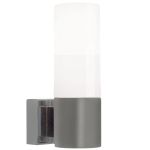Nordlux Tangens Wandlamp Glas en Metaal Grijs - Buitenverlichting | IP44 - Geschikt voor E14