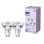 Voordeelpak 2x Philips LED Spot GU10 PAR16 4W 275lm 36D - 840 Koel Wit