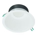 Philips LED Downlight Coreline DN142B Aluminium Wit 19.2W 2350lm 60D - 830 Warm Wit | Zaagmaat 200mm - IP54 - Dimbaar - Wit Reflector