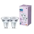 Voordeelpak 2x Philips LED Spot GU10 PAR16 4W 275lm 36D - 840 Koel Wit